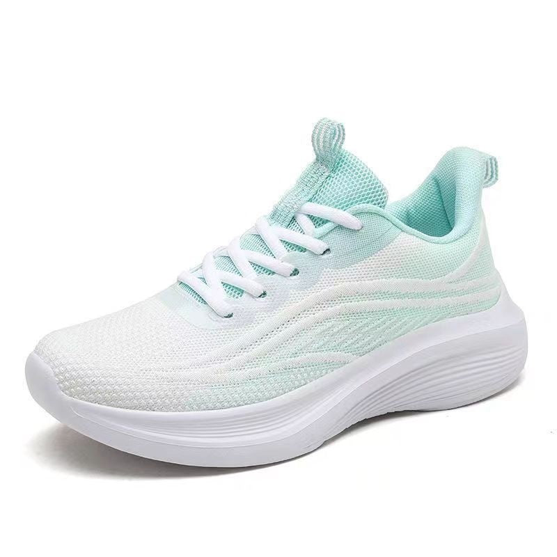 Light Mesh Breathable All-match Anti-skid Shock Absorption Soft Bottom Running Shoes