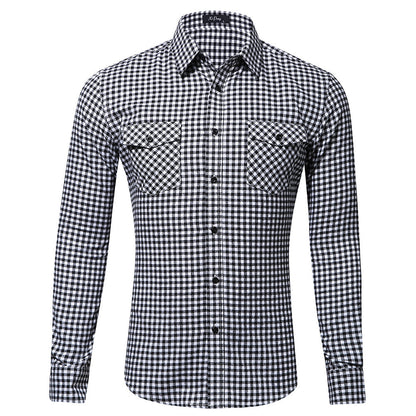 European And American Cotton Fleece Plaid Jacket