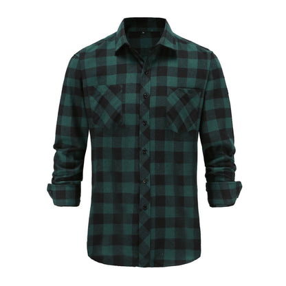European And American Cotton Fleece Plaid Jacket