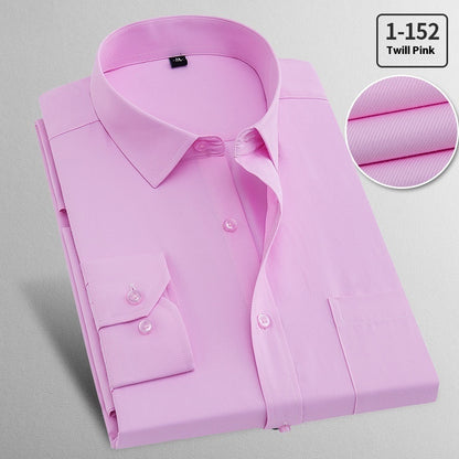 Spring Long Sleeved Shirt Men's White Business