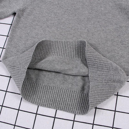 New  Baby Boys Girls Sweater Kids Pullover Solid Color Cotton