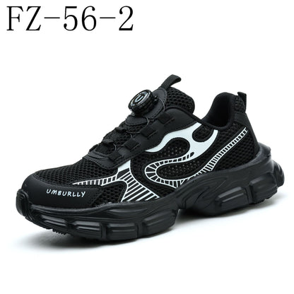 Women's Work Shoes Flying Woven Work Shoes Attack Shield And Anti-stab