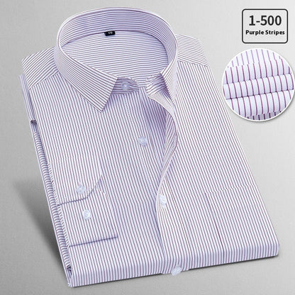 Spring Long Sleeved Shirt Men's White Business